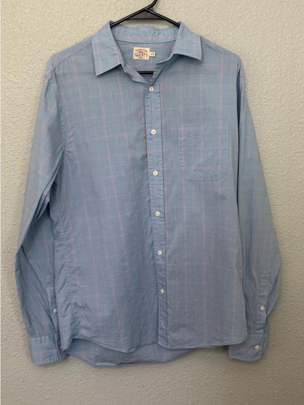 Faherty The All Time Blue Plaid Shirt